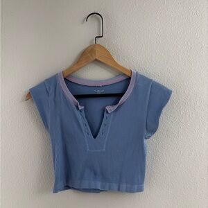 Urban Outfitters White Top with Red Trim